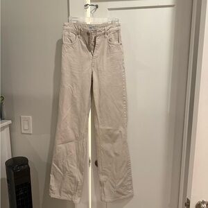 Zara Cream High-Waisted Trousers